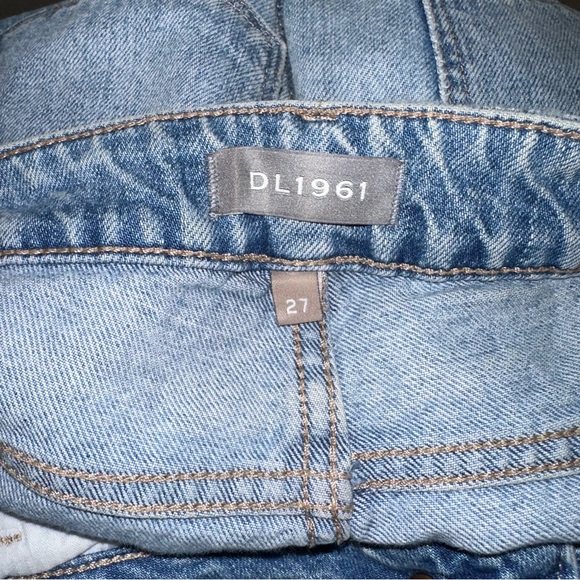 DL1961 Hepburn High Waisted Wide Leg Slate Jeans - Picture 3 of 5